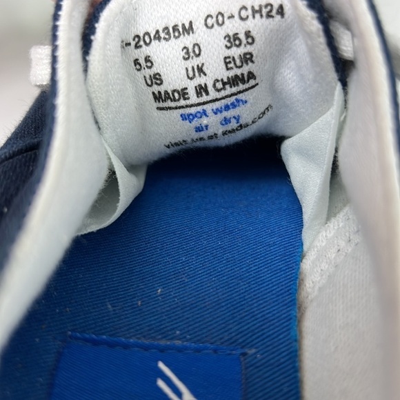 Ked’s Stretch Platform Sneaker 5.5 Classic Navy Lace Up Square Box Toe - Picture 10 of 10